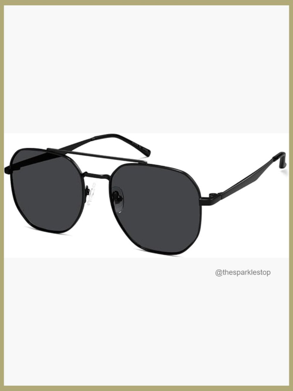 Metal Frame Retro Hexagon Sunglasses UV400 Protection